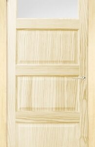 Siseuks mänd oksavaba, 4-paneeliga 1 klaassiga, SUM-5