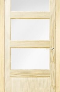 Siseuks mänd 4-paneeliga 3 klaasiga, oksavaba, viimistlusvalmis, SUM-3