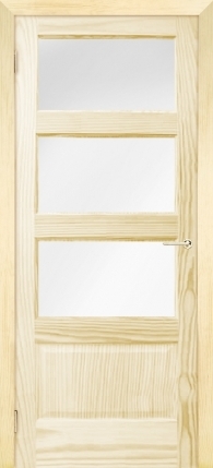 Siseuks mänd 4-paneeliga 3 klaasiga, oksavaba, viimistlusvalmis, SUM-3