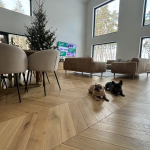 Laudparkett tamm, PRANTSUSE KALASABA, õlitatud või lakitud