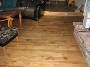 Oak floor, semi-matt oil, Kristjan's home in Saaremaa